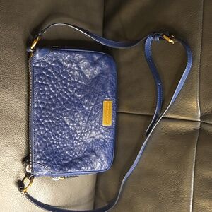 Marc By Marc Jacob's Lambskin Crossbody- Blue